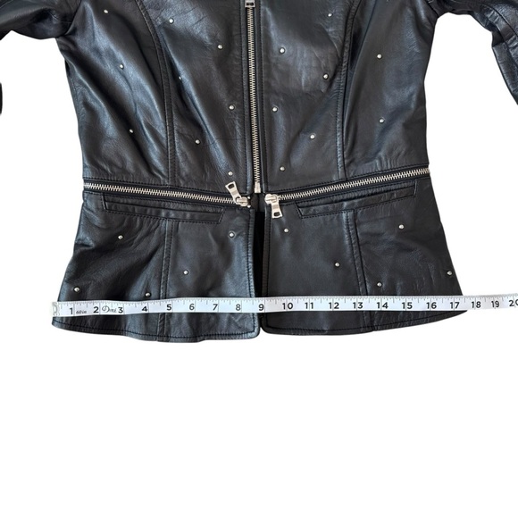 Lamarque Black Leather Jacket. Size S. - Picture 10 of 15